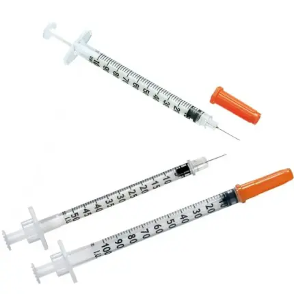 10x Small syringe + needle for peptides / hcg / hgh